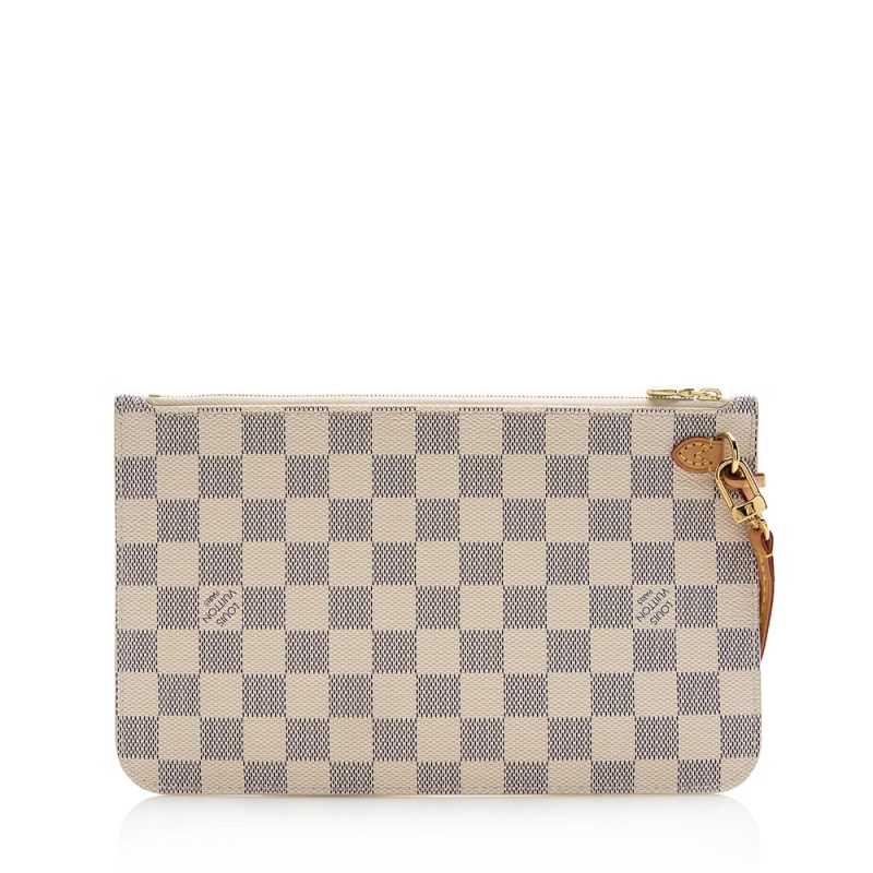 Louis Vuitton Damier Azur Neverfull MM Pochette (21590) - Image 3