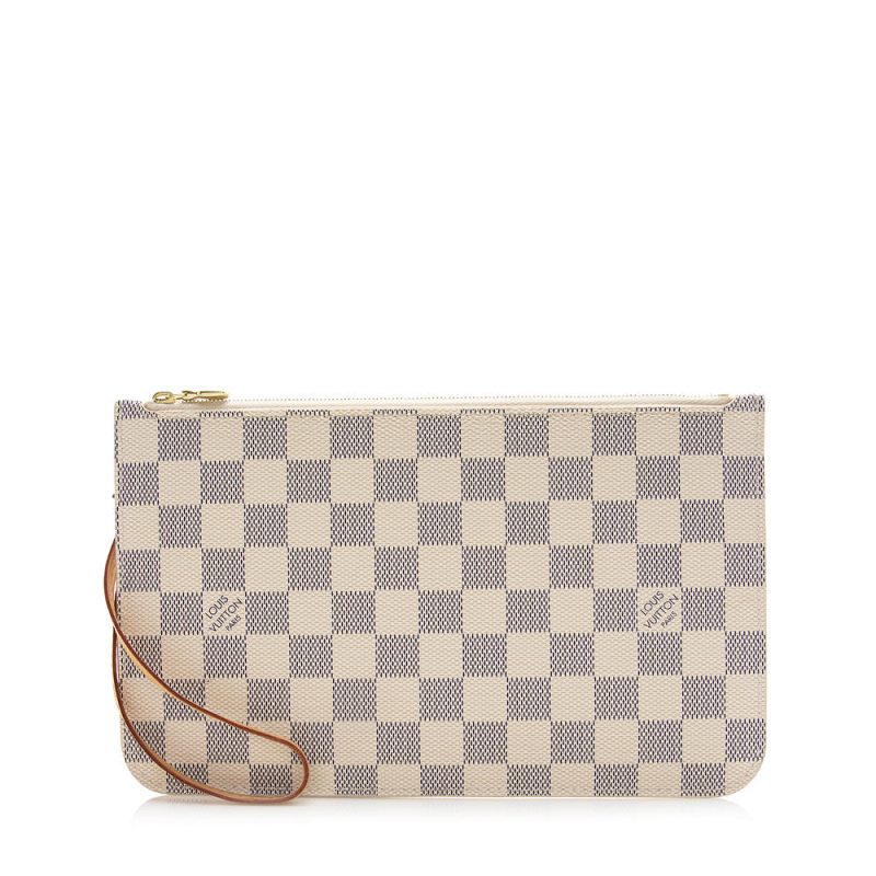 Louis Vuitton Damier Azur Neverfull MM Pochette (21590)