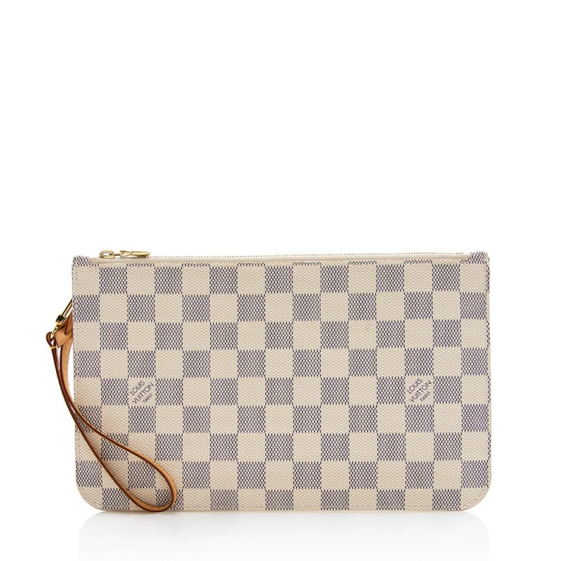Louis Vuitton Damier Azur Neverfull MM Pochette (21852)