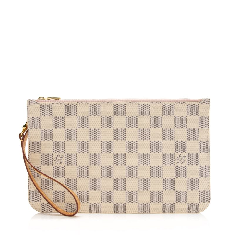 Louis Vuitton Damier Azur Neverfull MM Pochette (23938)