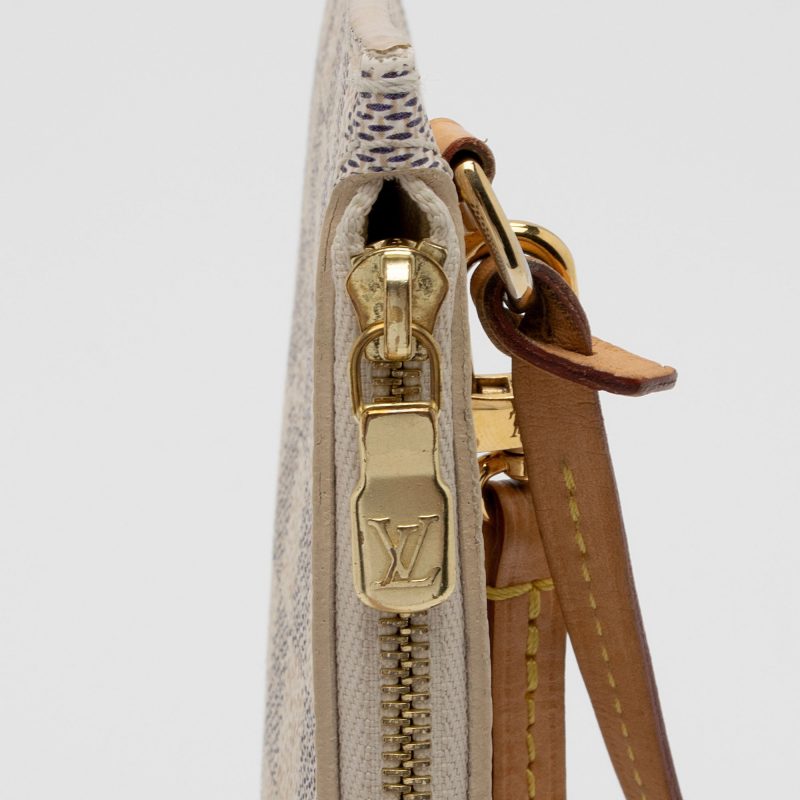 Louis Vuitton Damier Azur Neverfull MM Pochette (GlnHuq) - Image 7