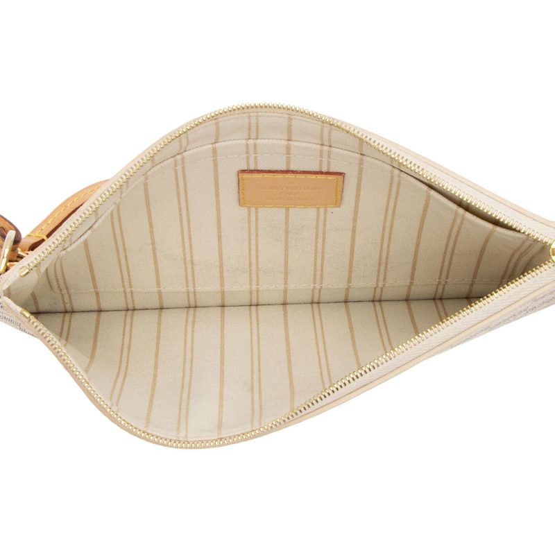Louis Vuitton Damier Azur Neverfull MM Pochette (GlnHuq) - Image 5