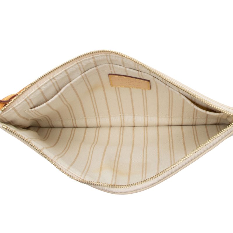 Louis Vuitton Damier Azur Neverfull MM Pochette (H3DCSl) - Image 6