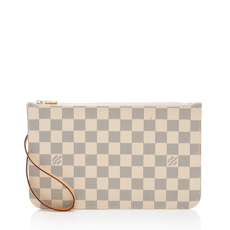 Louis Vuitton Damier Azur Neverfull MM Pochette (QQNLhH)