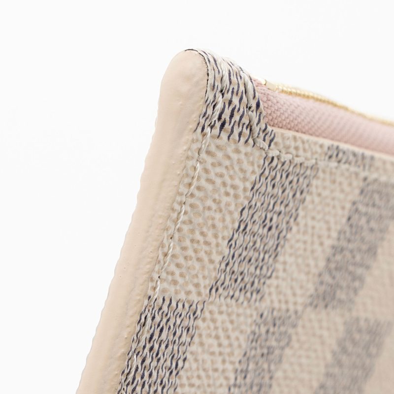 Louis Vuitton Damier Azur Neverfull MM Pochette (9Dt044) - Image 10
