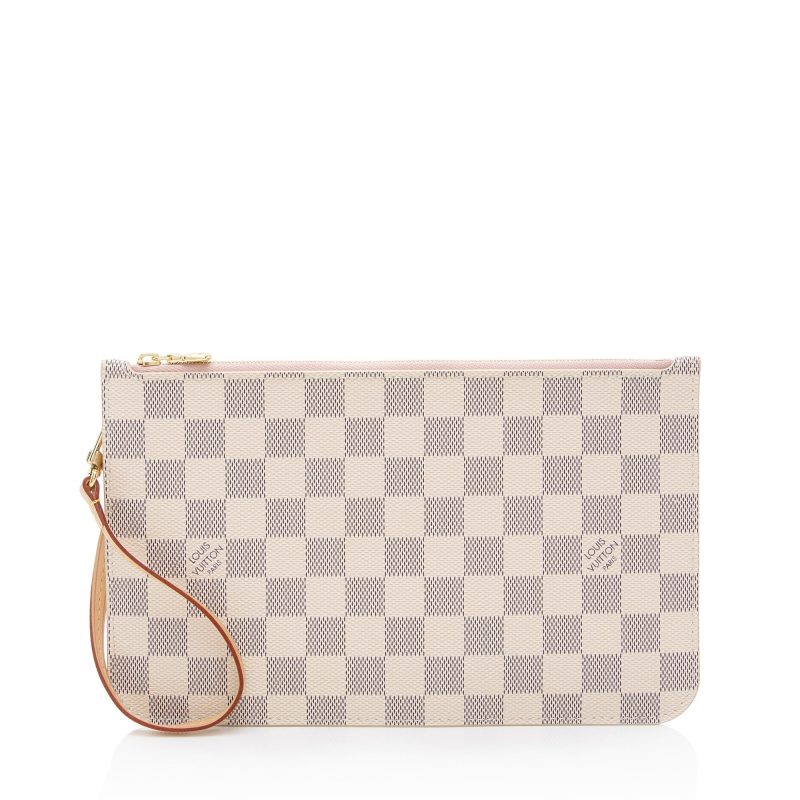 Louis Vuitton Damier Azur Neverfull MM Pochette (9Dt044)