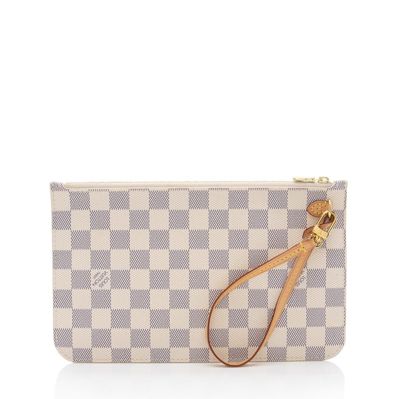 Louis Vuitton Damier Azur Neverfull MM Pochette (R3yKMv) - Image 3