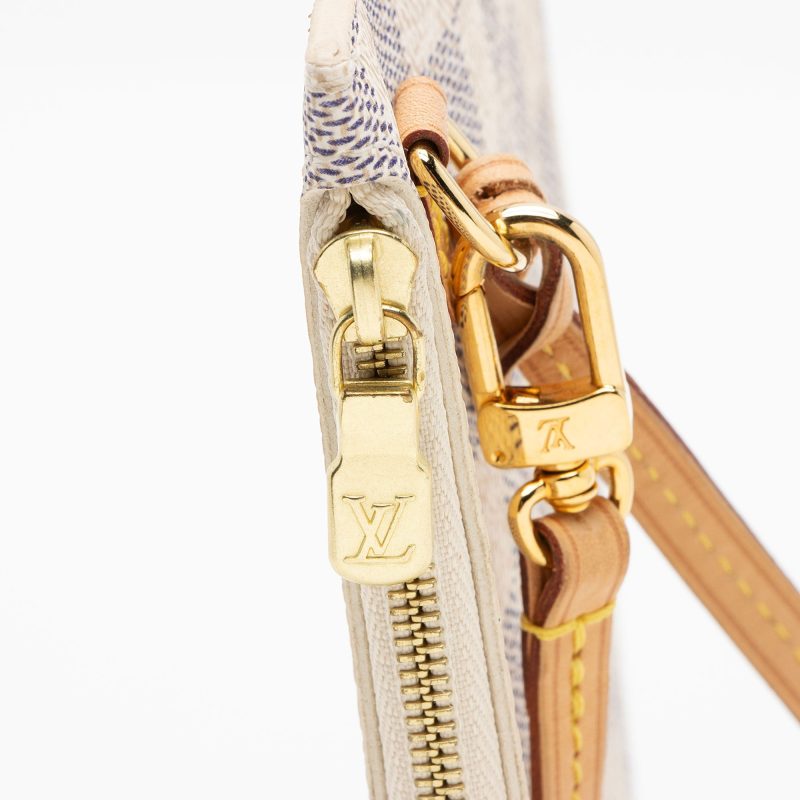 Louis Vuitton Damier Azur Neverfull MM Pochette (R3yKMv) - Image 8