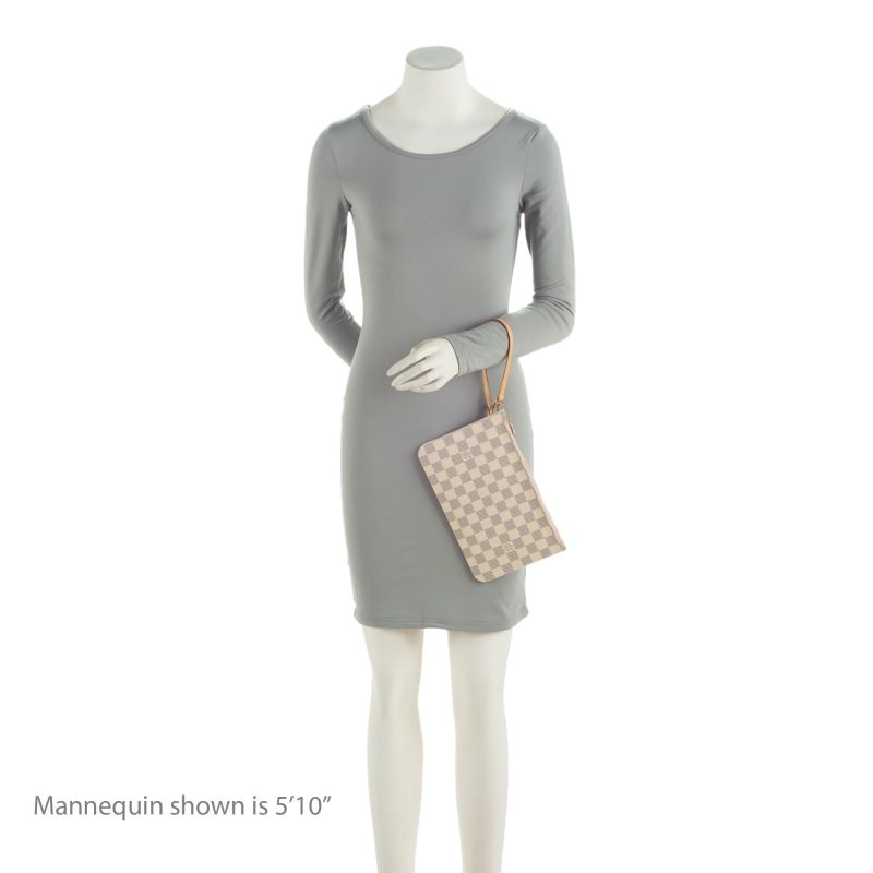Louis Vuitton Damier Azur Neverfull MM Pochette (R3yKMv) - Image 4