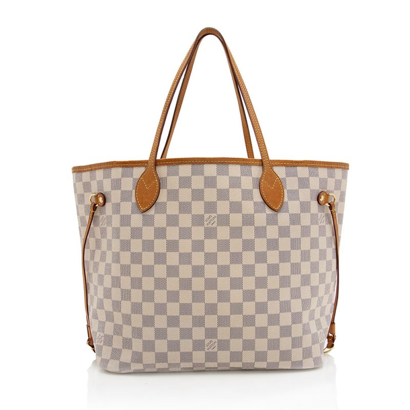 Louis Vuitton Damier Azur Neverfull MM Tote (18392) - Image 3