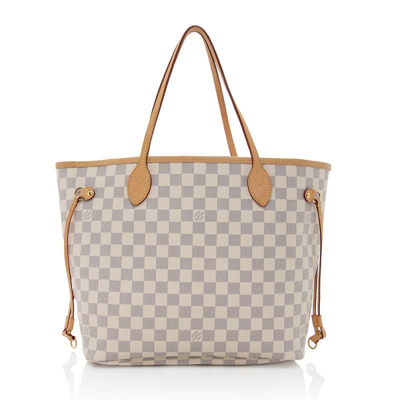 Louis Vuitton Damier Azur Neverfull MM Tote (18319) - Image 3