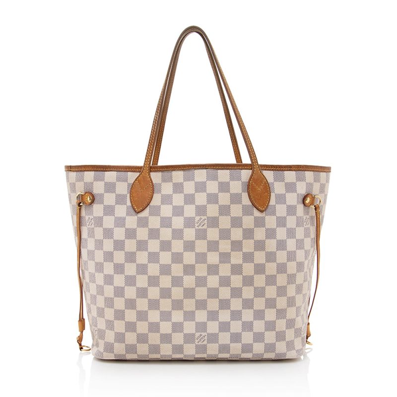 Louis Vuitton Damier Azur Neverfull MM Tote (19519) - Image 3