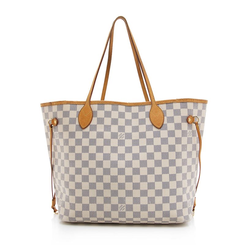 Louis Vuitton Damier Azur Neverfull MM Tote (19536) - Image 3