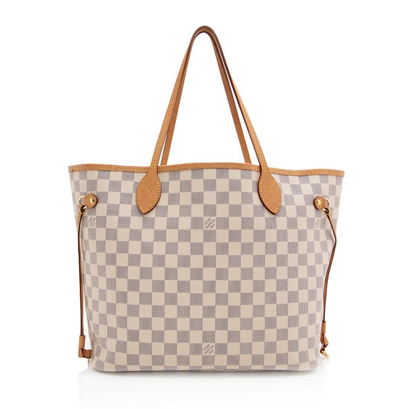 Louis Vuitton Damier Azur Neverfull MM Tote (20038) - Image 3