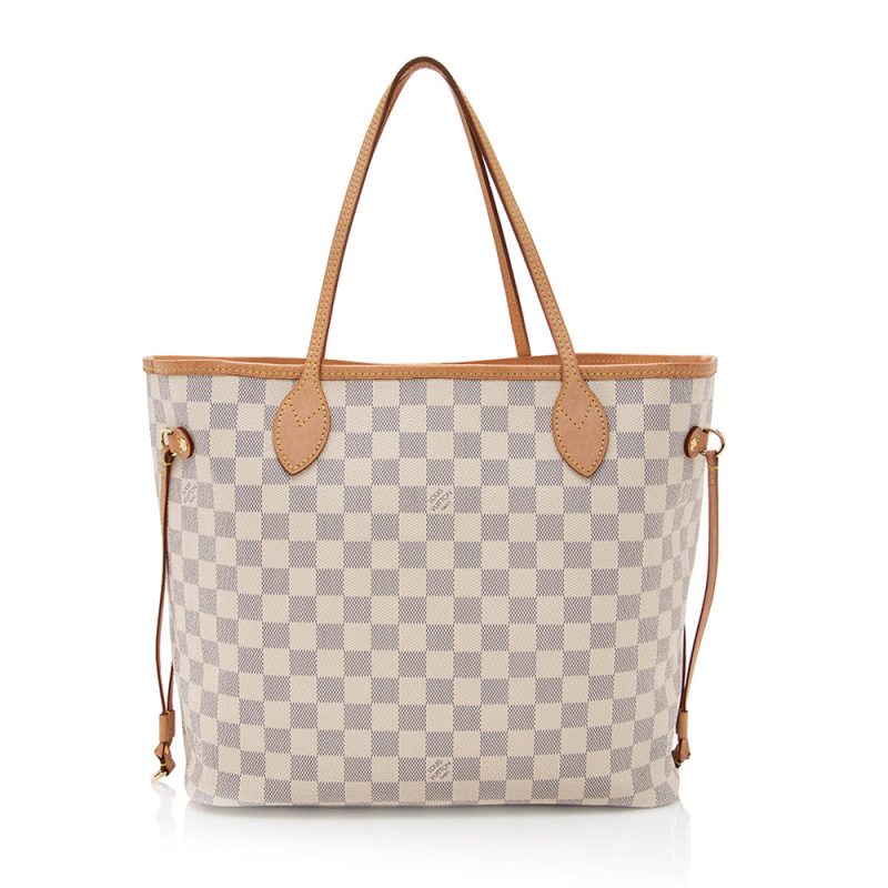 Louis Vuitton Damier Azur Neverfull MM Tote (20752) - Image 3
