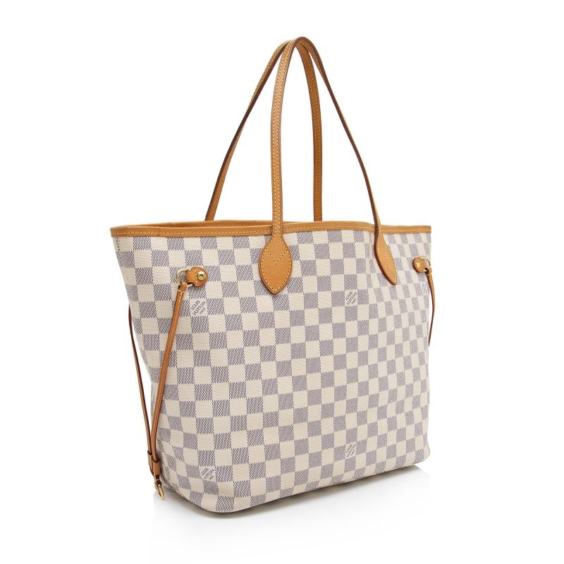 Louis Vuitton Damier Azur Neverfull MM Tote (76IDSl) - Image 2