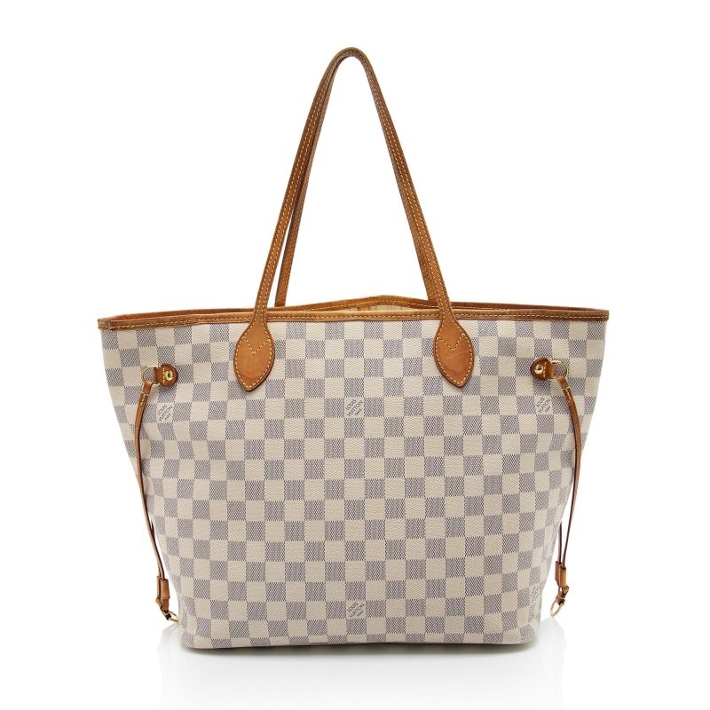 Louis Vuitton Damier Azur Neverfull MM Tote - FINAL SALE (AOeI8u) - Image 3