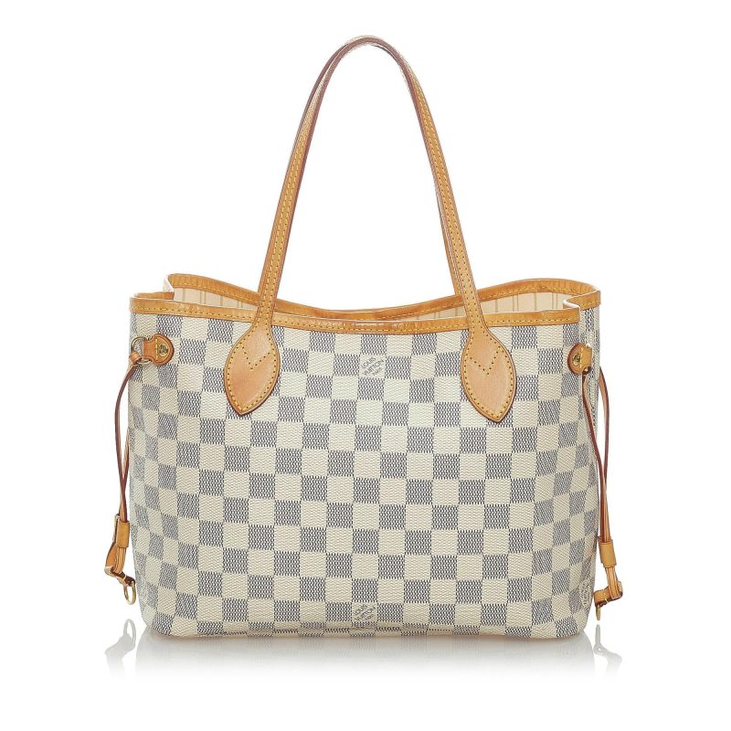 Louis Vuitton Damier Azur Neverfull PM 35142) - Image 3