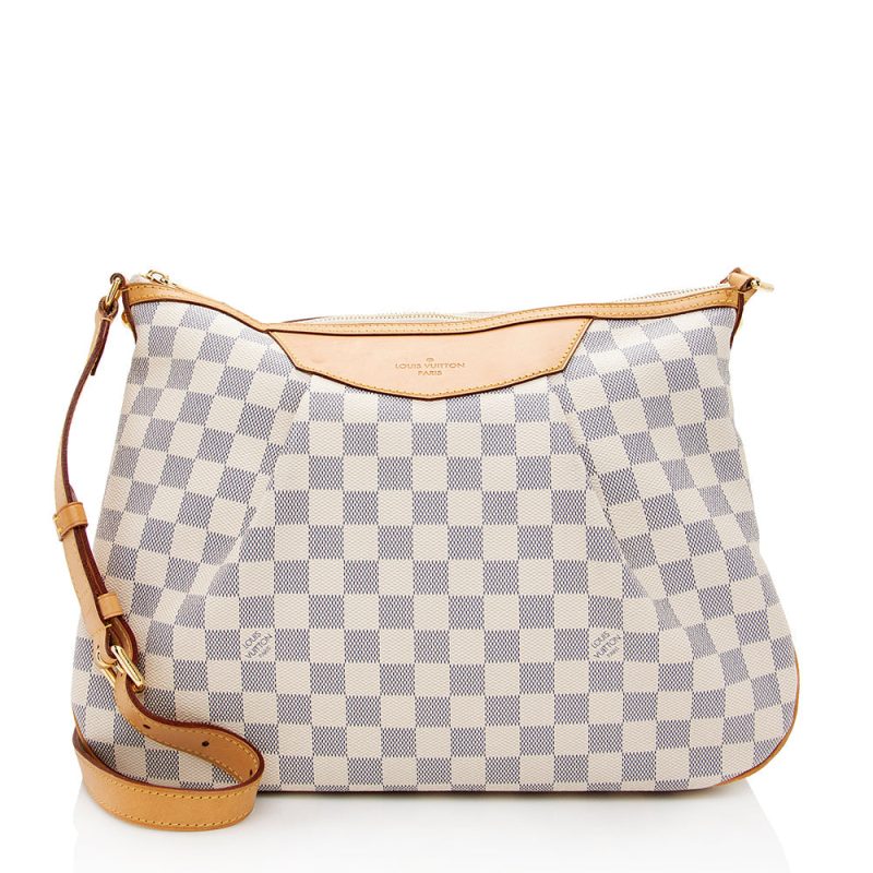 Louis Vuitton Damier Azur Siracusa MM Shoulder Bag (19920)