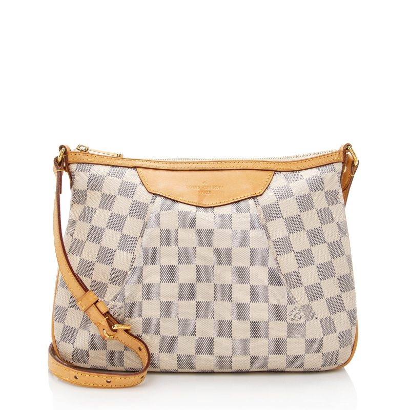 Louis Vuitton Damier Azur Siracusa PM Shoulder Bag (22193)