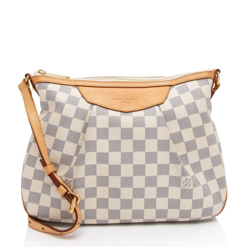 Louis Vuitton Damier Azur Siracusa PM Shoulder Bag (QSiJjC)