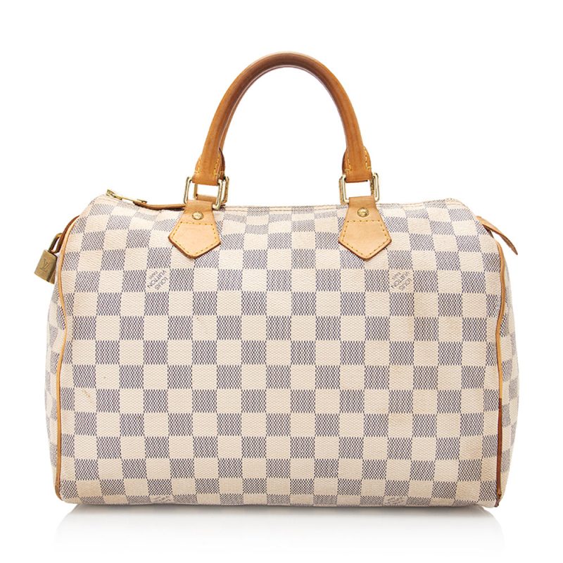 Louis Vuitton Damier Azur Speedy 30 Satchel - FINAL SALE (20474) - Image 3