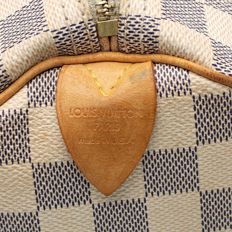 Louis Vuitton Damier Azur Speedy 30 Satchel - FINAL SALE (20474) - Image 8
