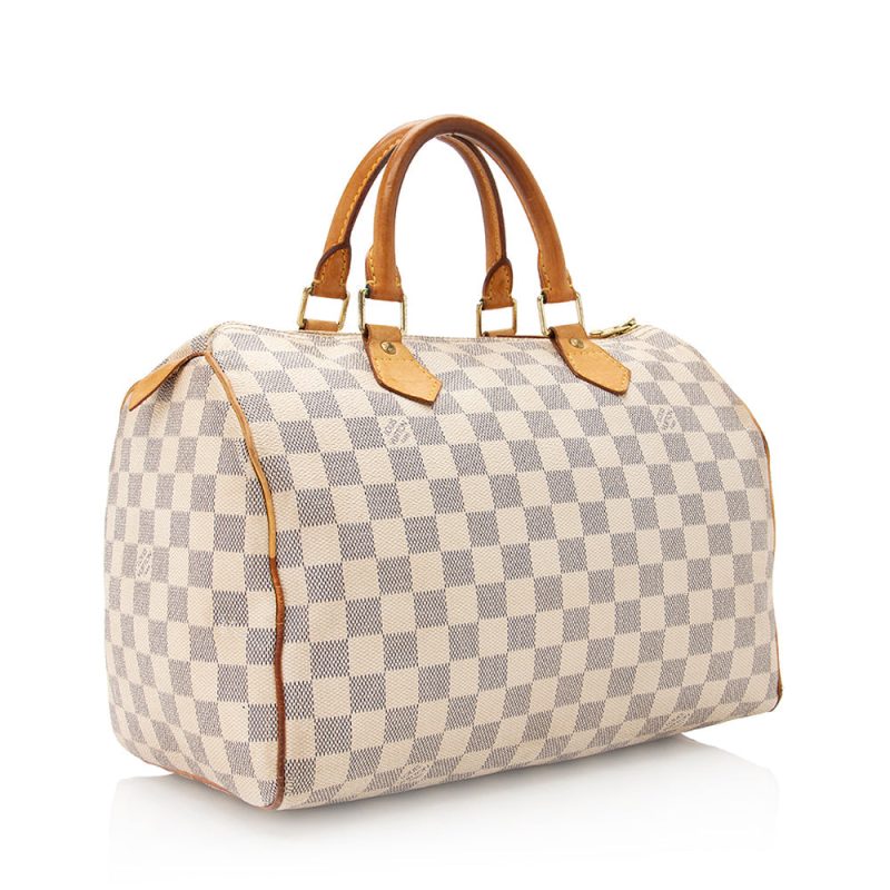 Louis Vuitton Damier Azur Speedy 30 Satchel - FINAL SALE (20474) - Image 2