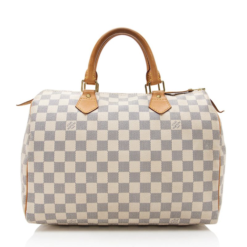 Louis Vuitton Damier Azur Speedy 30 Satchel (19062)
