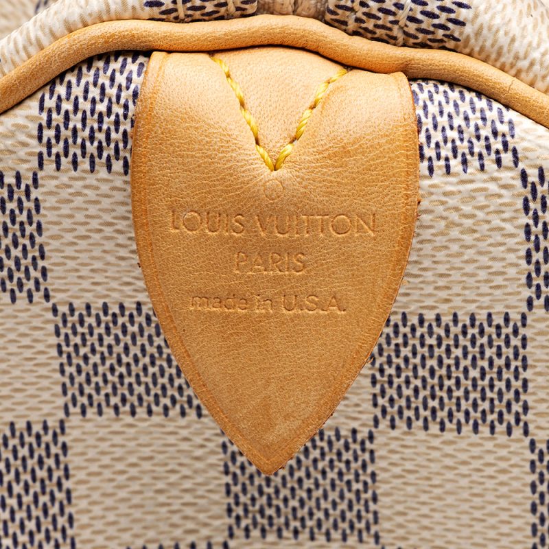 Louis Vuitton Damier Azur Speedy 30 Satchel (20907) - Image 8