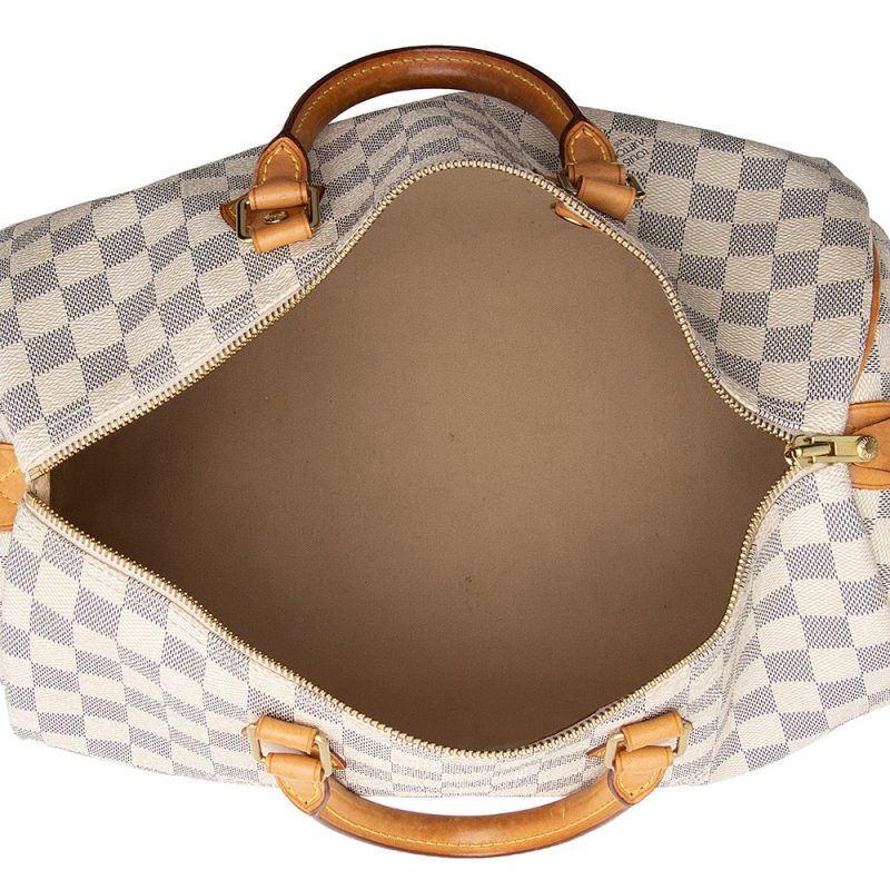 Louis Vuitton Damier Azur Speedy 35 Satchel (21907) - Image 7