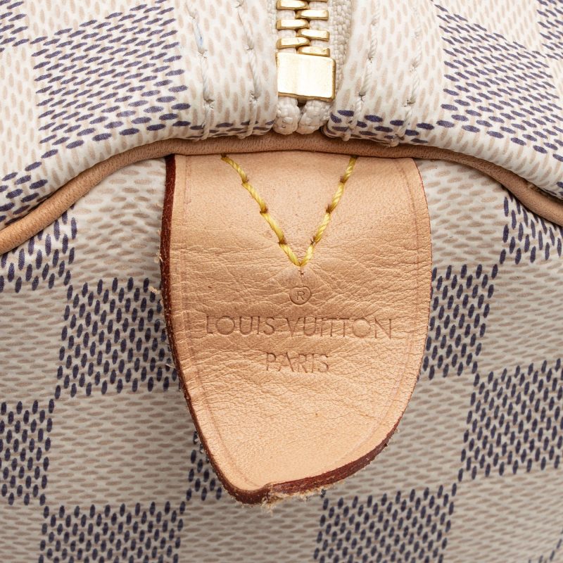 Louis Vuitton Damier Azur Speedy 35 Satchel (P9u9Py) - Image 8