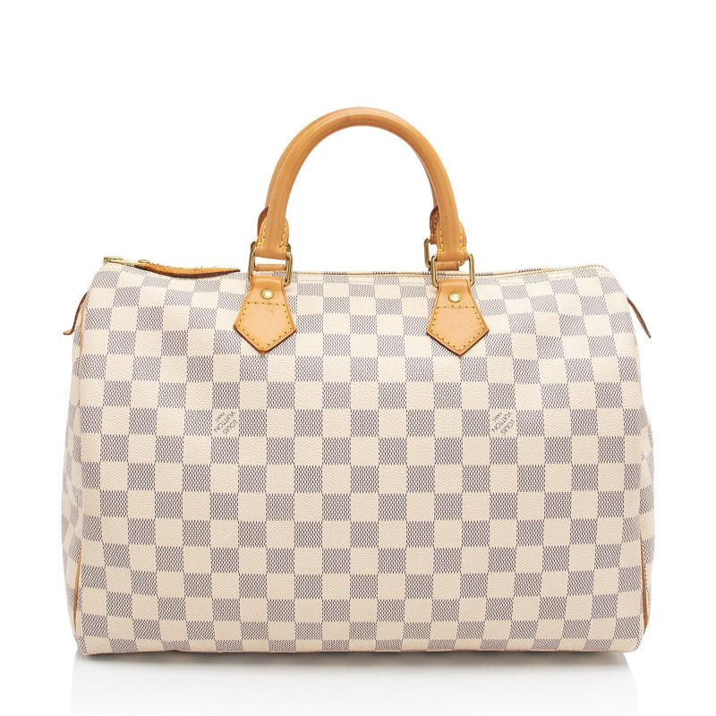 Louis Vuitton Damier Azur Speedy 35 Satchel (9Vy8ov) - Image 3