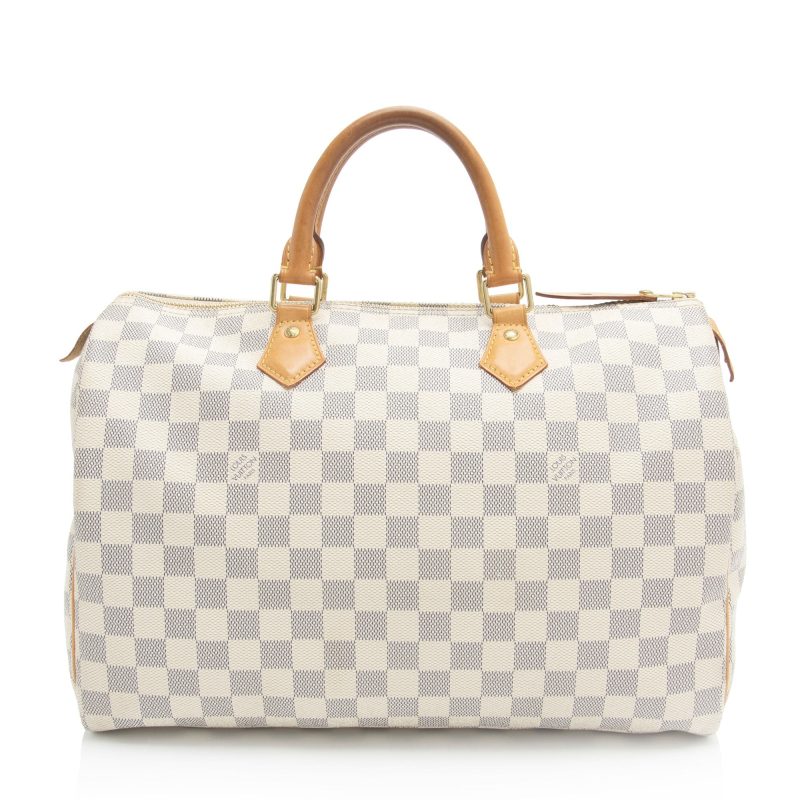 Louis Vuitton Damier Azur Speedy 35 Satchel (EH25OJ)