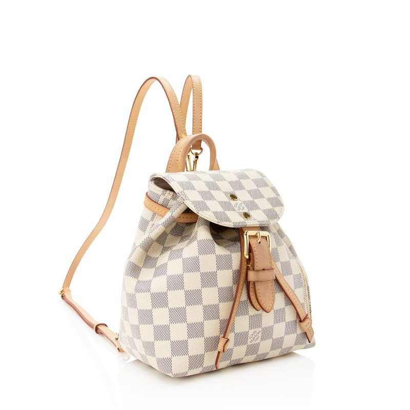 Louis Vuitton Damier Azur Sperone BB Backpack (22428) - Image 2