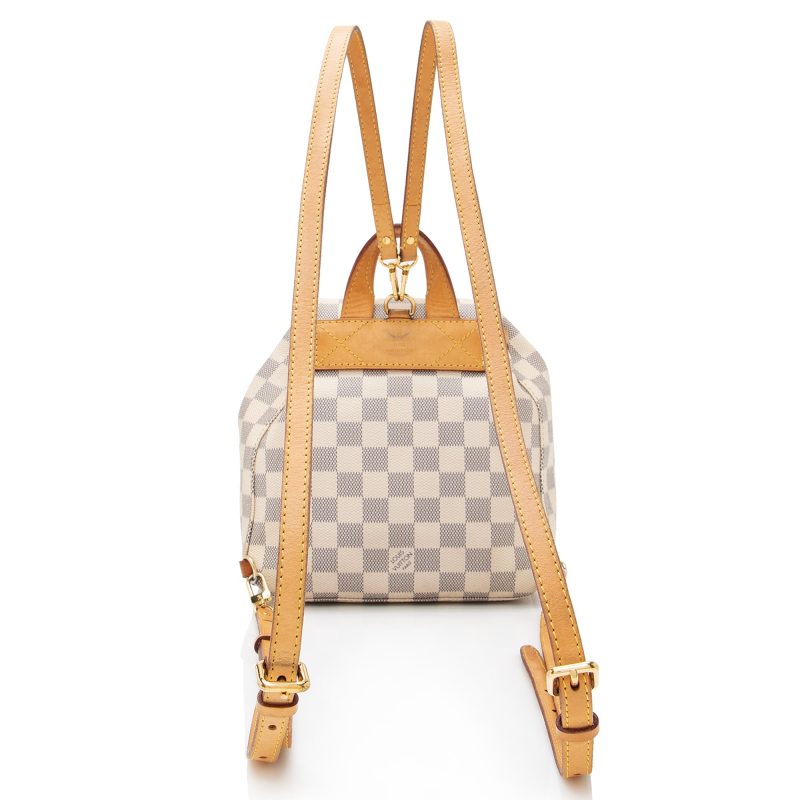 Louis Vuitton Damier Azur Sperone BB Backpack (22843) - Image 3