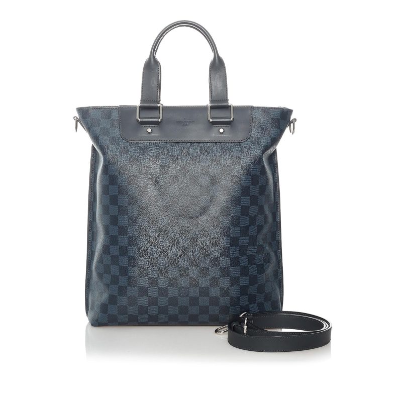 Louis Vuitton Damier Cobalt Cabas Sac Jour Satchel (37700) - Image 5