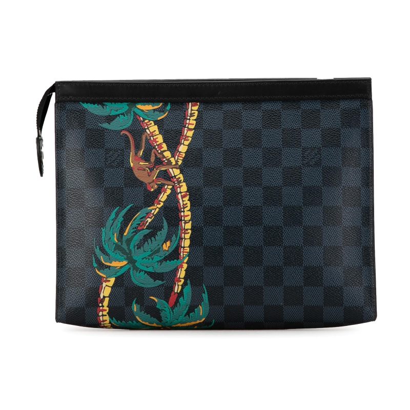 Louis Vuitton Damier Cobalt Jungle Pochette Voyage MM (75aBYS) - Image 3