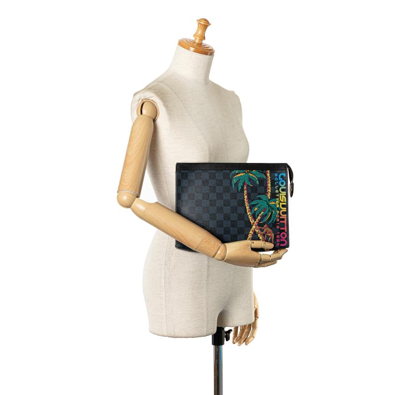 Louis Vuitton Damier Cobalt Jungle Pochette Voyage MM (75aBYS) - Image 5