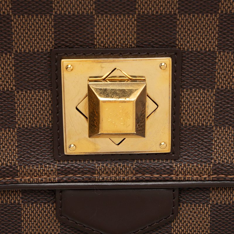 Louis Vuitton Damier Ebene Bergamo MM Satchel (PUez35) - Image 9