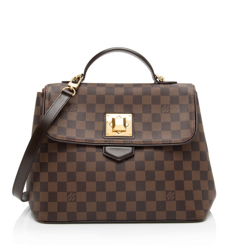 Louis Vuitton Damier Ebene Bergamo MM Satchel (PUez35)
