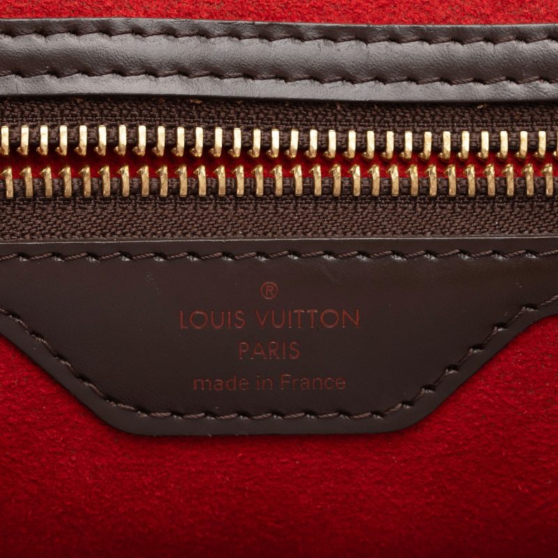 Louis Vuitton Damier Ebene Bergamo MM Satchel (PUez35) - Image 8