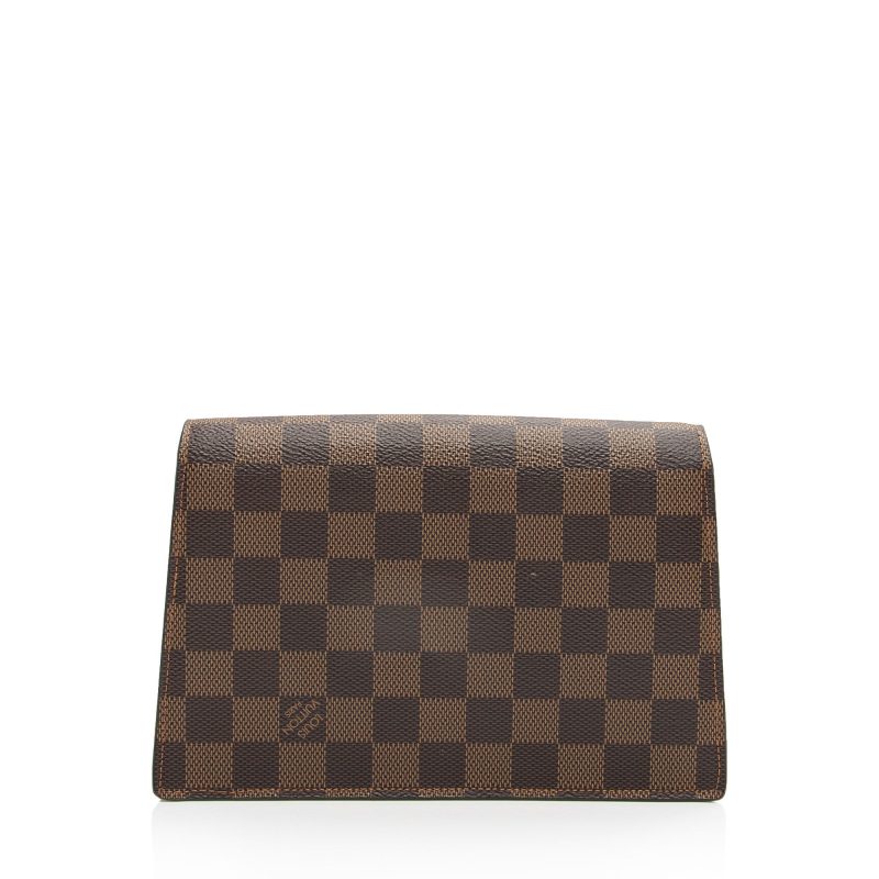 Louis Vuitton Damier Ebene Croisette Chain Wallet (IbUAlI) - Image 3