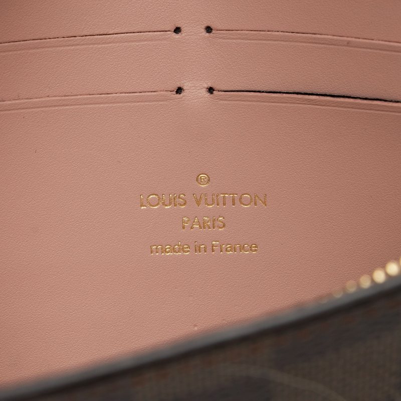 Louis Vuitton Damier Ebene Croisette Chain Wallet (IbUAlI) - Image 7