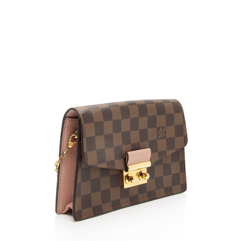 Louis Vuitton Damier Ebene Croisette Chain Wallet (IbUAlI) - Image 2
