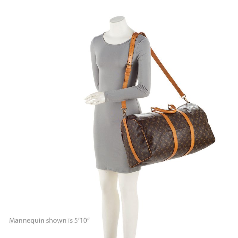 Louis Vuitton Vintage Monogram Canvas Keepall Bandouliere 50 Duffle Bag (20373) - Image 5