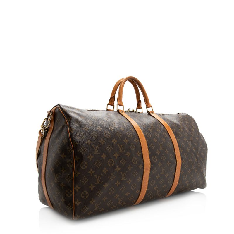 Louis Vuitton Vintage Monogram Canvas Keepall Bandouliere 60 Duffel Bag - FINAL SALE (20342) - Image 2