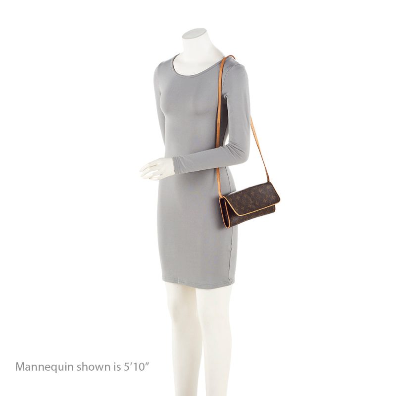 Louis Vuitton Vintage Monogram Canvas Pochette Twin GM Shoulder Bag (20313) - Image 5