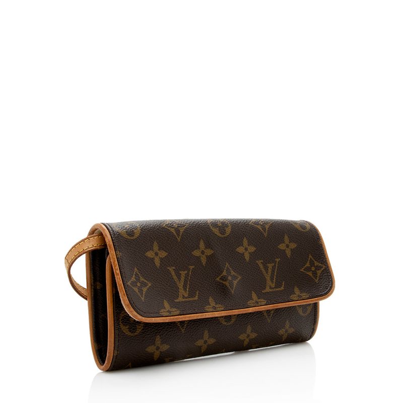 Louis Vuitton Vintage Monogram Canvas Pochette Twin PM Shoulder Bag (17997) - Image 2