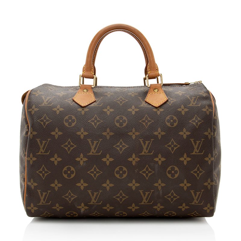 Louis Vuitton Vintage Monogram Canvas Speedy 30 Satchel (18250)